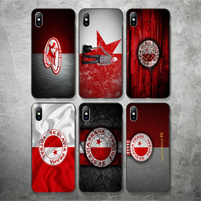 Чехол для телефона SK Slavia Praha FC iPhone XR 11 Pro XS Max X 5 5S силиконовый чехол черный DIY iphone 7 8 6