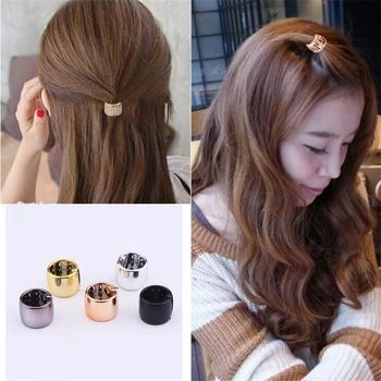 

Hot Sale Women Girls Mini Hairdresser Hair Clips Solid Wild Female Ponytail Holder Ties Crabs Claws Hair Accessories