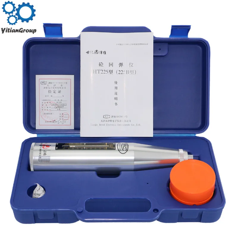 

Concrete Rebound Hammer Tester Portable Resiliometer Schmidt Hammer Test Meter Tool Scope 10~60Mpa HT-225B