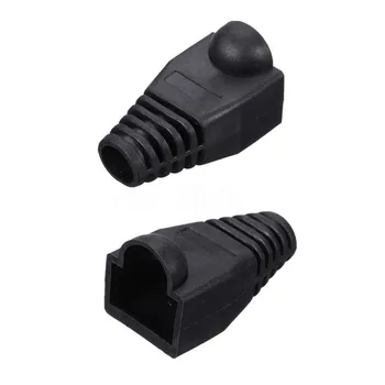 

50x Plastic Boot Cap Plug Head for RJ45 Cat5/6 Cable Modular Connector Network