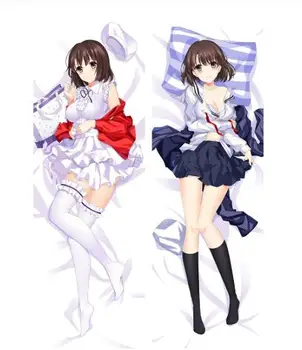 

Anime Saenai Heroine no Sodatekata Megumi Kato Girl Pillowcases Dakimakura Otaku Male Hugging Body Throw Pillow Case Cover