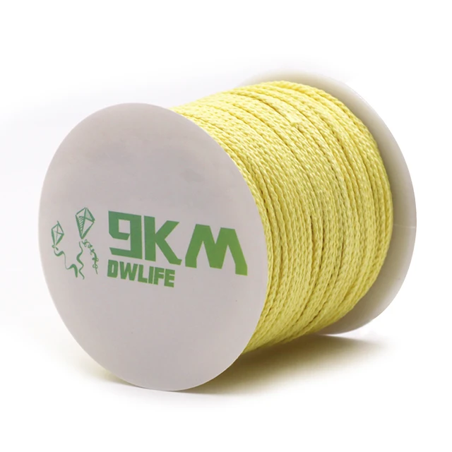 Kevlar 100ft 250lb Braided Fishing Line - Yellow - Finish-Tackle