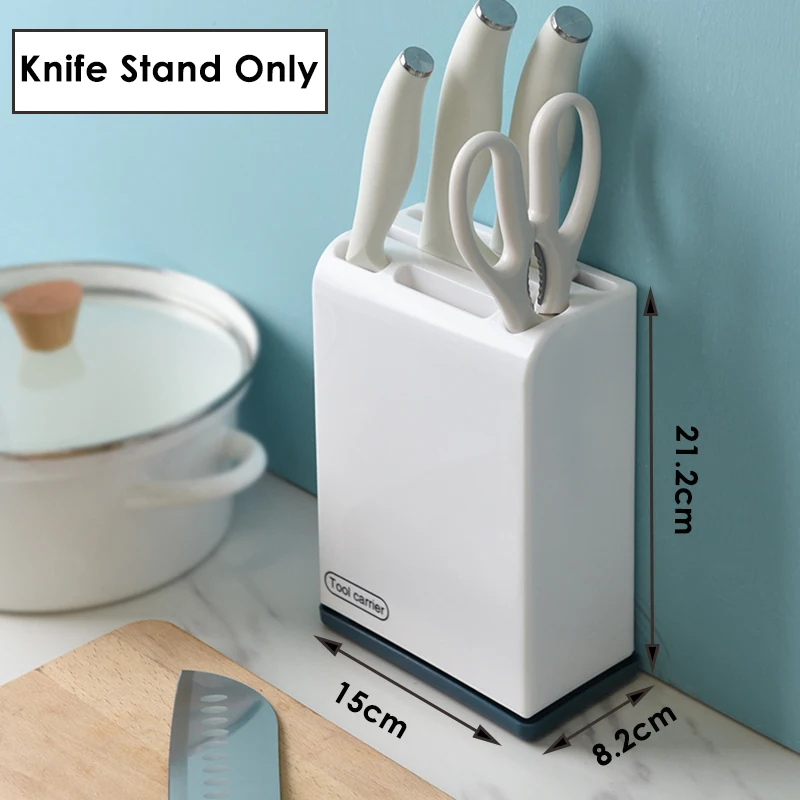 Tableware Storage Holders Kitchen Knife Plastic Storages Racks For Kitchen Convenience Cabinet