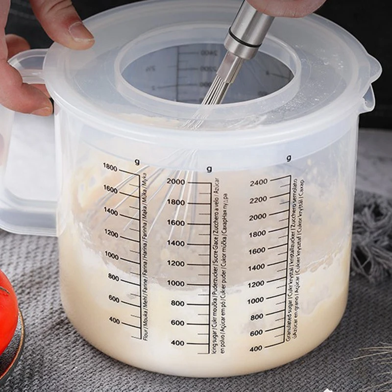 Hot Plastic Ounce Measuring Cups and Mixing Pitcher for Baking with Lid Liquid  Measuring Jugs Jar in Ml with Splash Guard - AliExpress