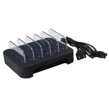 

Us Plug Usb Charging Station 5 Port With Short Cables Charger Dock Desktop Multi Port