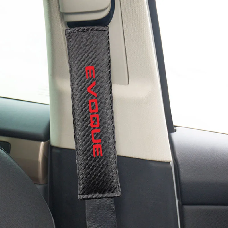2 шт. чехлы для автомобильных ремней безопасности для Land Rover Evoque, автомобильные накладки для ремней безопасности, накладки на плечо для сиденья, чехлы для подушек, защита автомобильного ремня