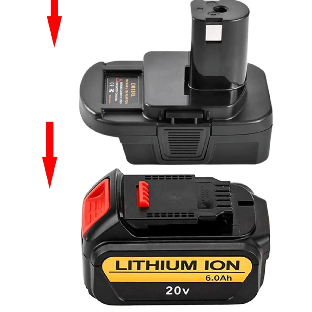 

Dm18Rl Battery Converter 18V Battery Adapter Battery Adapter For Dewalt Milwaukee Tool Battery Adapter