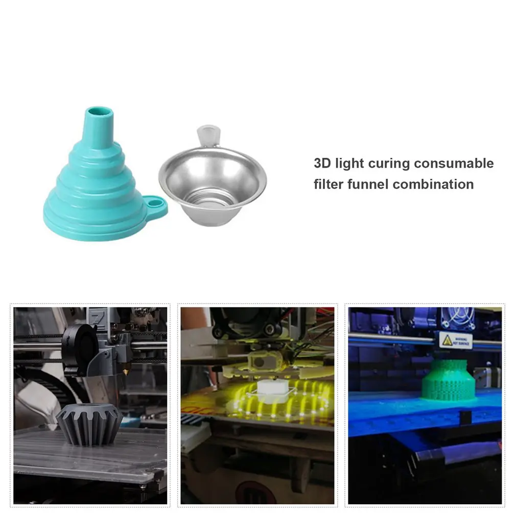 roland print head 3D Light Curing Consumables Filter Funnel Combination 3D Printer Accessories Photosensitive Resin Recycling Good Helper synchronous timing belt