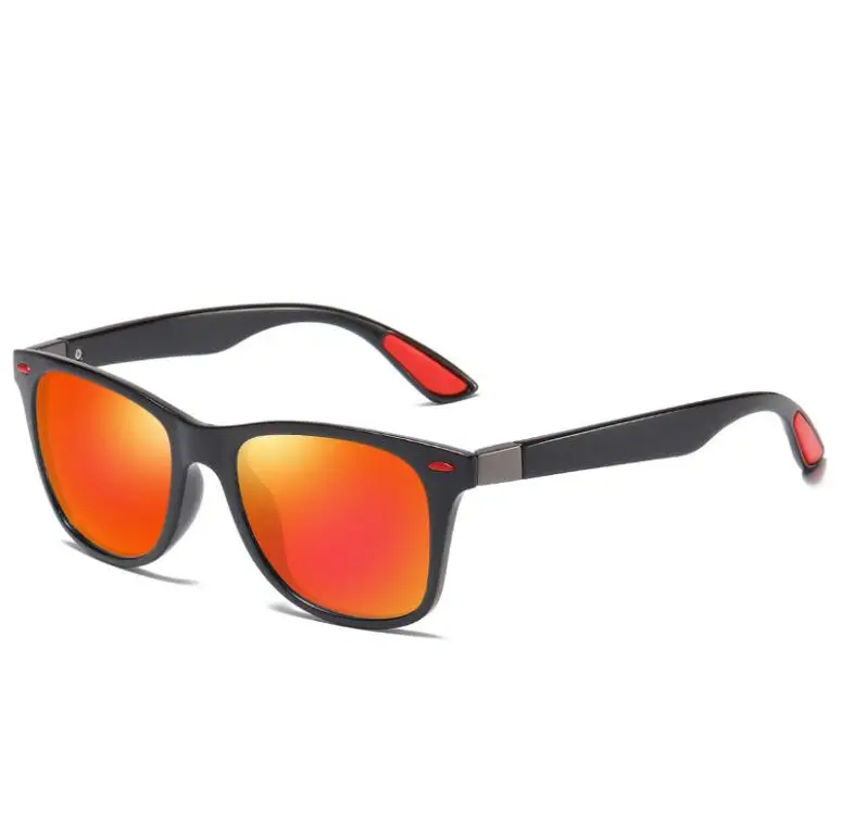 Новые поляризационные солнцезащитные очки модные блестящие классические поляризационные очки Прямая от производителя A569 - Название цвета: Красный