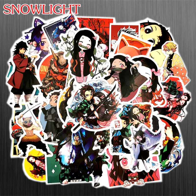 50 шт. Demon Slayer: Kimetsu No Yaiba Аниме ПВХ граффити ...