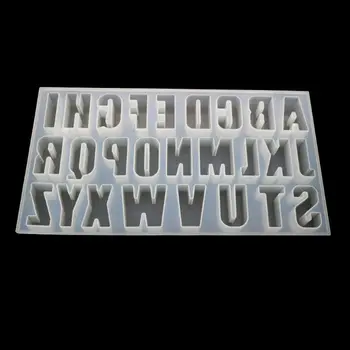

26 English Letters Alphabet Molds Jewelry Making Tools Epoxy Resin Silicone Mold
