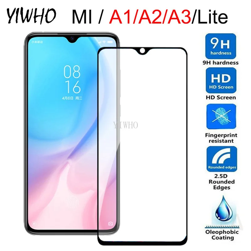 

Tempered Glass for Xiaomi Mi A3 A2 A2 Lite A1 Protective Film on For Mia2 A2lite MIA3 MIA1 A 1 2 3 1A 2A 3A Screen Protector