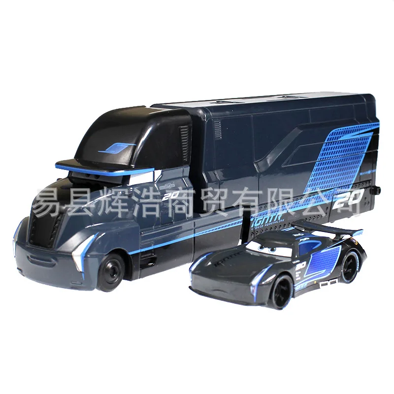 

Alloy Race Car Story 3 Black Jackson Storm Truck Container Gail Set Toy Car