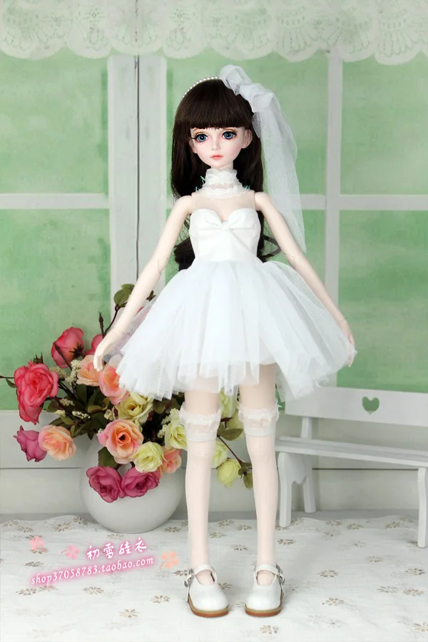 1/4 1/3 BJD аксессуары для одежды Кукольное свадебное платье для BJD/SD MSD SD16 EID женщины, не включая куклы, обувь, парик и другие E2503-B