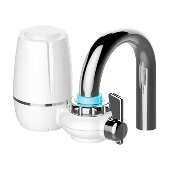 

Mini Tap Water Purifier Clean Kitchen Faucet Remove Water Impurities Rust Bacteria Washable Ceramic Percolator Water Filter