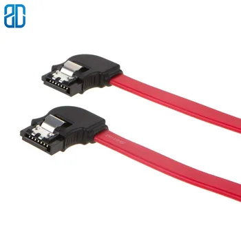 

SATA III Cable, SATA III 6.0 Gbps Left Angle 7pin Female to Left Angle Female Data Cable with Locking Latch, Red