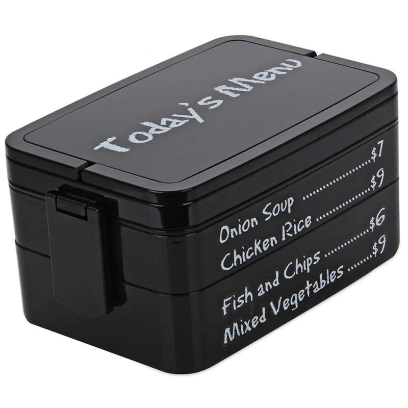 

2 Layers Lunch Box Case Microwave Bento Box Japanese Style Lunch Container Lot