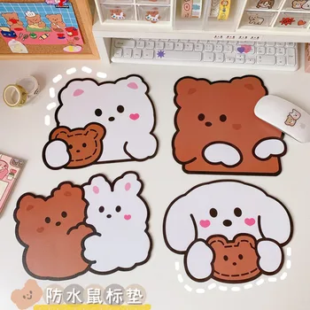 

Cute Cartoon Bear Mouse Trumpet Standard Pad Student Computer Mouse Non-slip Notebook Pad Office Keyboard Protection Desk Mat