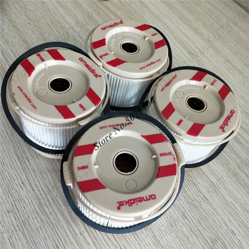 4pcs 2010SM Filter Element for 500FG Diesel Engine Fuel Filter Water Separator Replacement Truck Generator Kit 2 Micron Racor