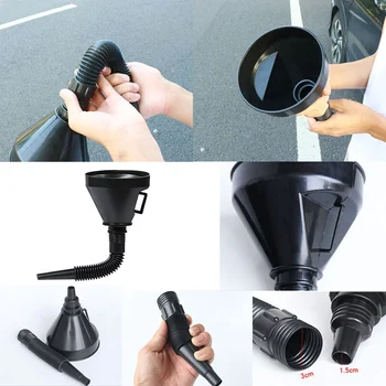 

Car And Motorcycle Refueling Funnel Multifunctional Thickening Sucker Pipe Fuel Bucket Out Driving Self-driving Emergency Tool