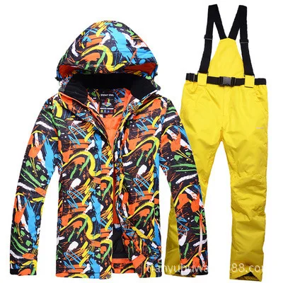 Новинка, лыжная куртка, лыжные штаны для женщин, ветрозащитный водонепроницаемый теплый зимний лыжный костюм, одежда для спорта на открытом воздухе, катания на лыжах, сноуборде - Цвет: D