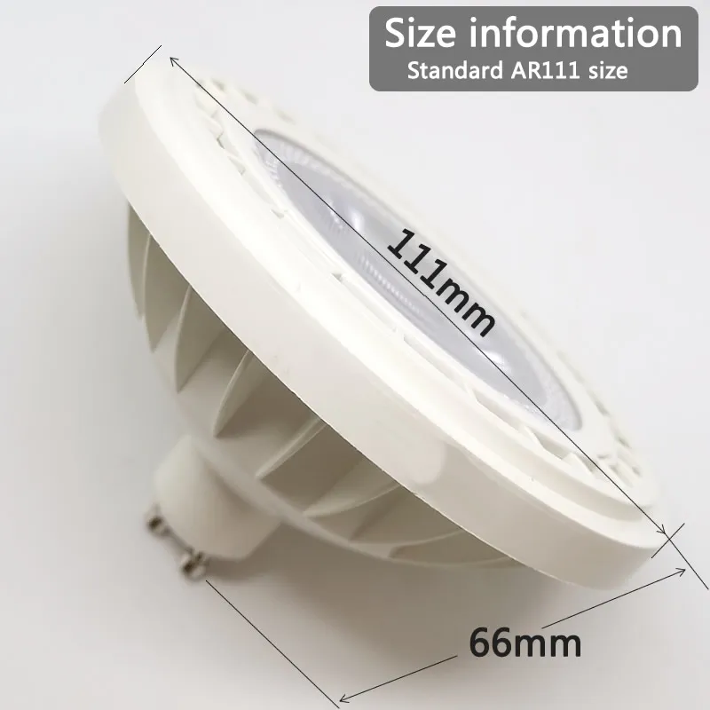 슈퍼 밝은 AR111 LED 스포트라이트 다운 램프 QR111 통 G53 GU10 기본 AC 220V 고품질 따뜻한 흰색 차가운 흰색