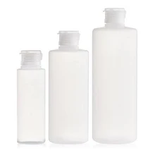 

1 empty refillable transparent plastic squeeze bottle PE tube capless pressure bottle lotion shampoo women’s cosmetic bag