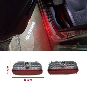 

2pcs/lot 12V LED Courtesy Light Car Door Light For Skoda Superb Combi 2009-2018 Car Styling SUPERB Logo Projector Shadow Light