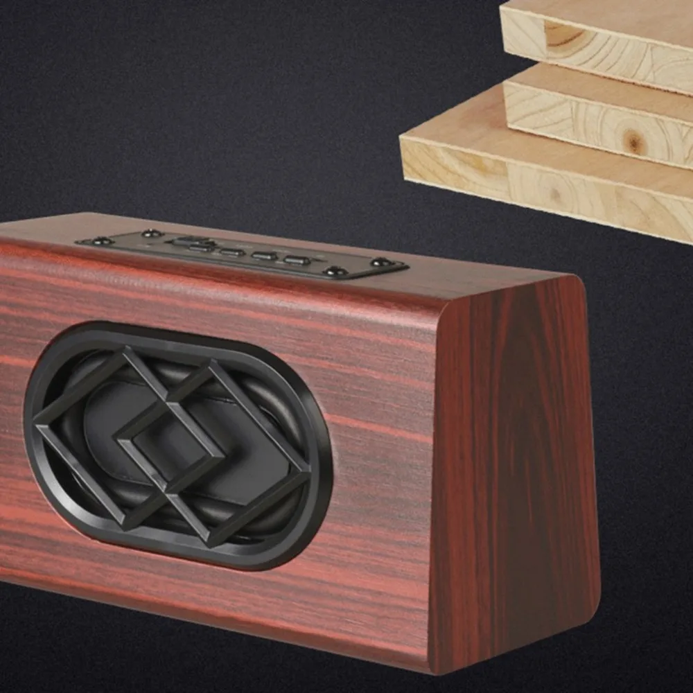 Деревянный беспроводной Bluetooth динамик Саундбар Портативный hifi шок бас динамик аудио звуковая панель caixa де сом