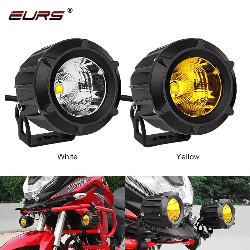 lampara led antiniebla para motocicleta foco superbrillante de 25w 6500k 3000k 1 uds