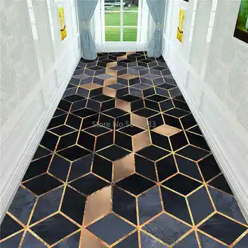 

Nordic 3D Stereo Printing Corridor Carpet Area Rugs Living Room Carpets Kitchen Bathroom Anti-skid Floor Mat for Home Decorative