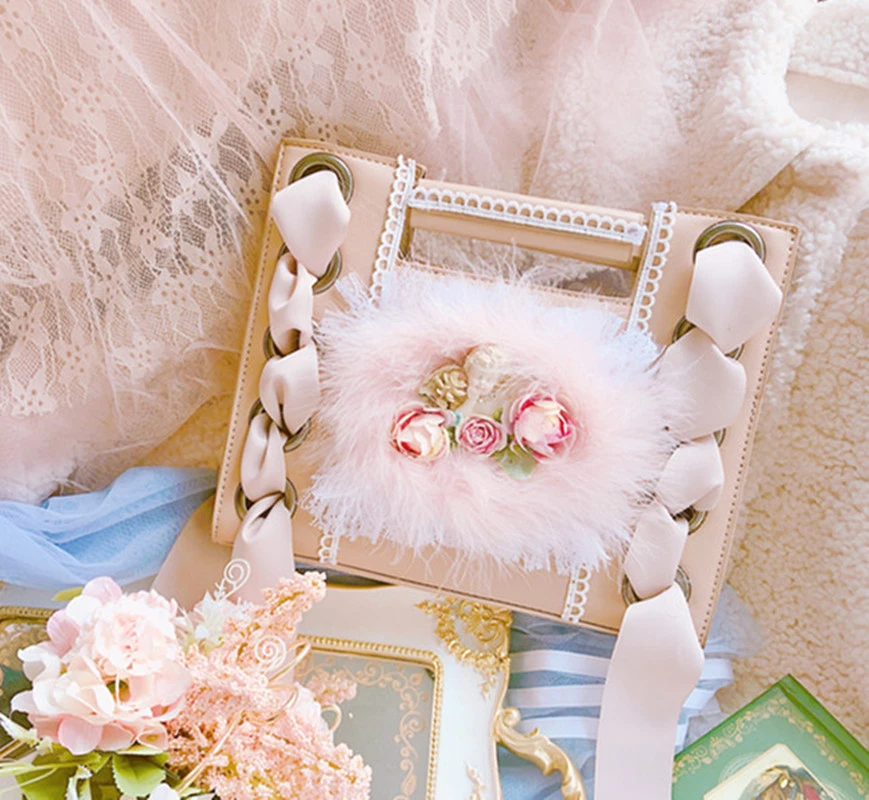 Borsa a tracolla Lolita francese fiori Stereo Vintage dolce Loli frange  borsa a tracolla Cos borse regalo| | - AliExpress