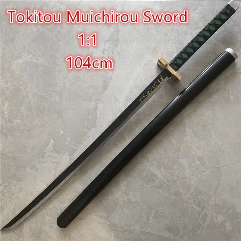 104 см токитоу муичиро меч оружие Demon Slayer Kimetsu no Yaiba Sowrd Косплей 1:1 аниме нож ниндзя ПУ