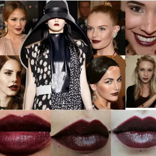 8 color matte lipstick black punk wind goth velvet waterproof durable