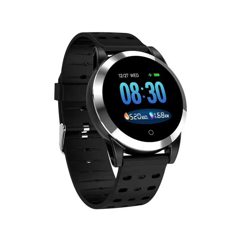 Black rubber strap 696 R19 Смарт-часы ECG+ PPG кровяное давление кислородное Обнаружение сердечного ритма контроль качества сна водонепроницаемые спортивные часы - Цвет: Black rubber strap