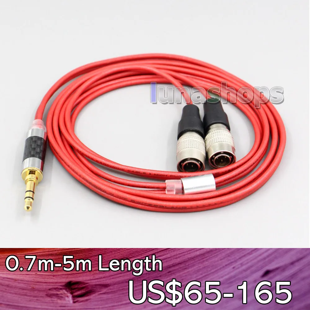 LN006683 4.4mm XLR 2.5mm 3.5mm 99% Pure PCOCC Earphone Cable For Mr Speakers Alpha Dog Ether C Flow Mad AEON | Электроника