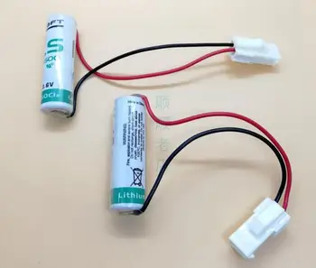

2PCS LS14500 3.6v lithium battery with plug no. 5 AA can not be charged at one time er14500