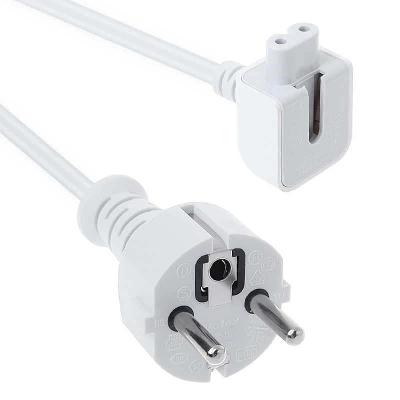 

EU Plug AC Power Adapter Extension Cable For Macbook Pro 11 12 13.3 15