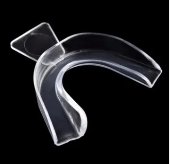 

50pcs Silicone Teeth Whitening Tray Mouth Guard for Teeth Clenching Grinding Dental Oral Care White Tooth Whitener Gel Partner