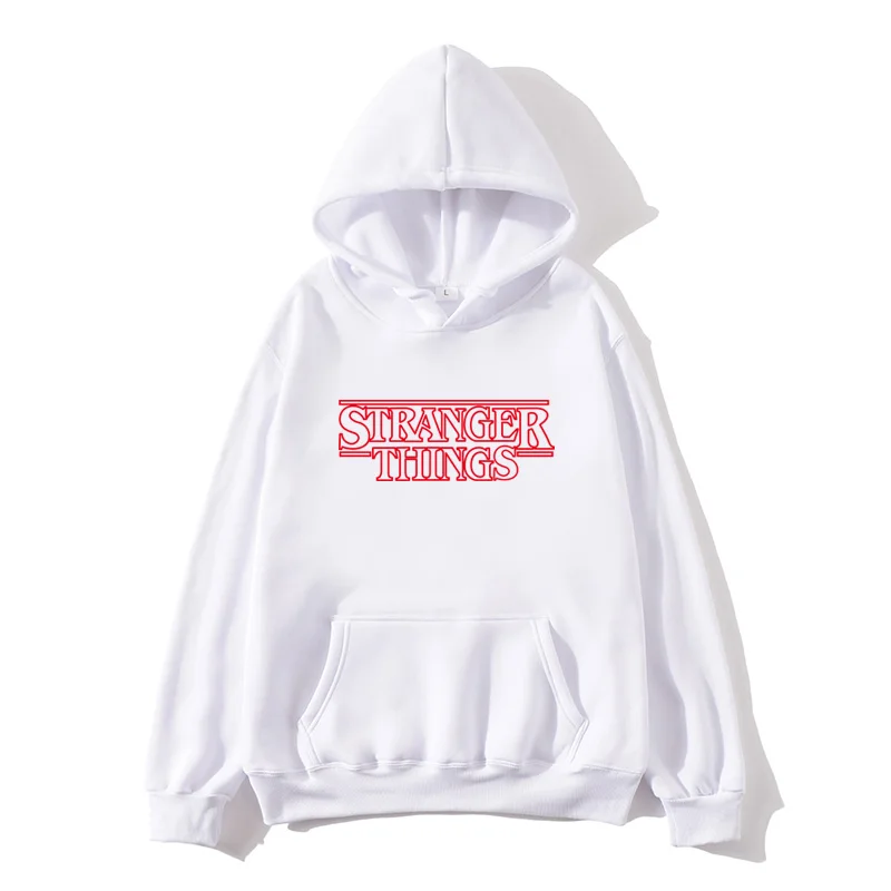 

Merk Fashion Hoodies Stranger Dingen Brief Gedrukt Capuchon Mannen Mode Trainingspak Mannelijke Vrouwelijke Sweatshirt Hoody Her