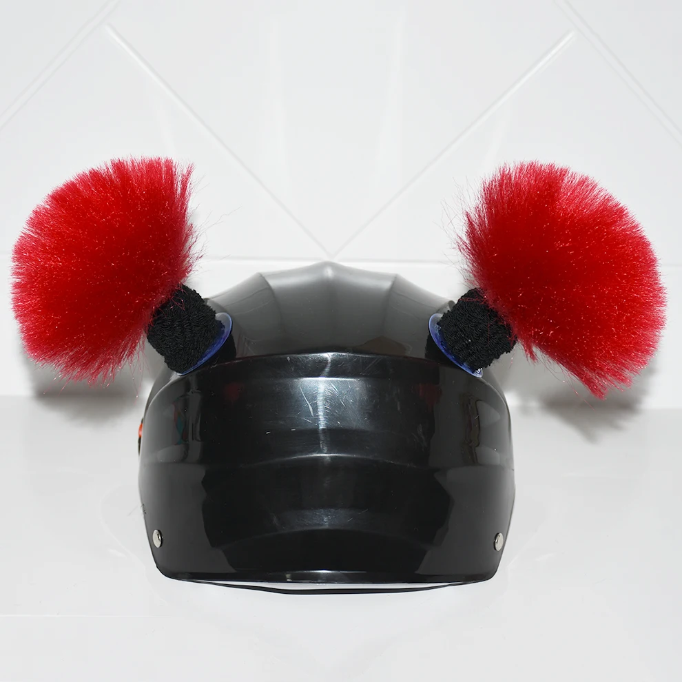 2pcs/pair Motorcycle Helmet Braids Wig Woman Lady Loose Wig Braid Motorbike Helmet Decoration Dirty Punk Ponytail New Arrival