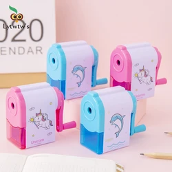 Lytwtw's Adorable Unicorn Dolphin Mechanical Pencil Sharpener for School and Office Supplies (Blue)