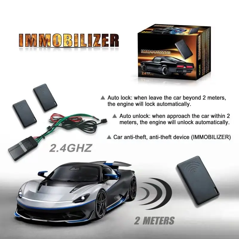 GD-10 иммобилайзер бесплатная доставка RFID 2 4 ГГц Автомобильная сигнализация