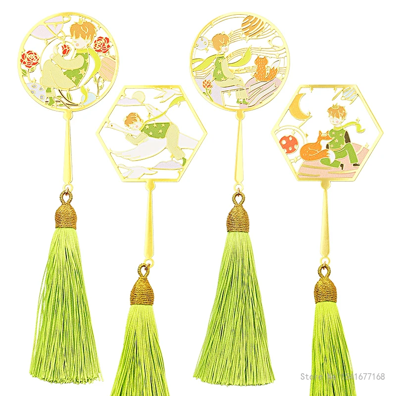 The Little Prince Chinese Style Forbidden City Cultural and Creative Group Fan Bookmarks Send Friends Souvenirs, Home Decoration