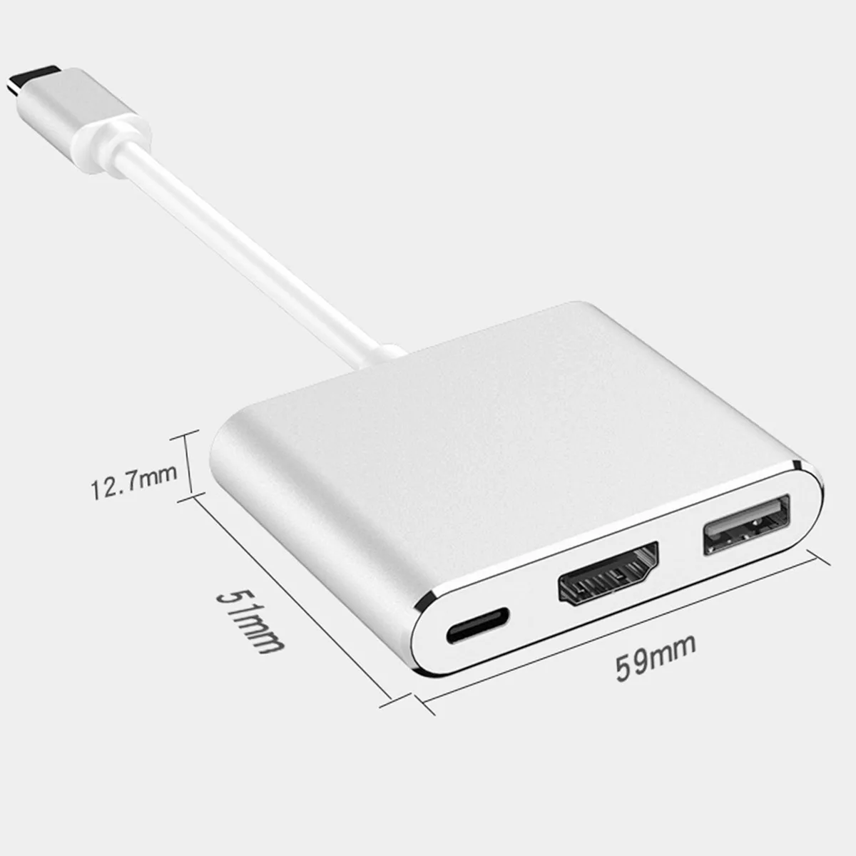 SOONHUA type-C к HDMI адаптер USB C к 4K HDMI конвертер 3в1 type-C к HDMI USB 3,0 PC Быстрые Адаптеры для зарядки для ноутбука телефона