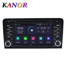 KANOR 2 Din Android 9,0 2+ 16g Автомобильный мультимедийный dvd-плеер для Audi A3 Авторадио Стерео bluetooth-гарнитура gps навигация