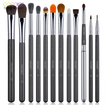 

Docolor Makeup Brushes 12pcs Eye Makeup Brushes Set Eye Shadow Blending Eyeliner Eyelash Eyebrow Brushes For Beauty Tools Kit