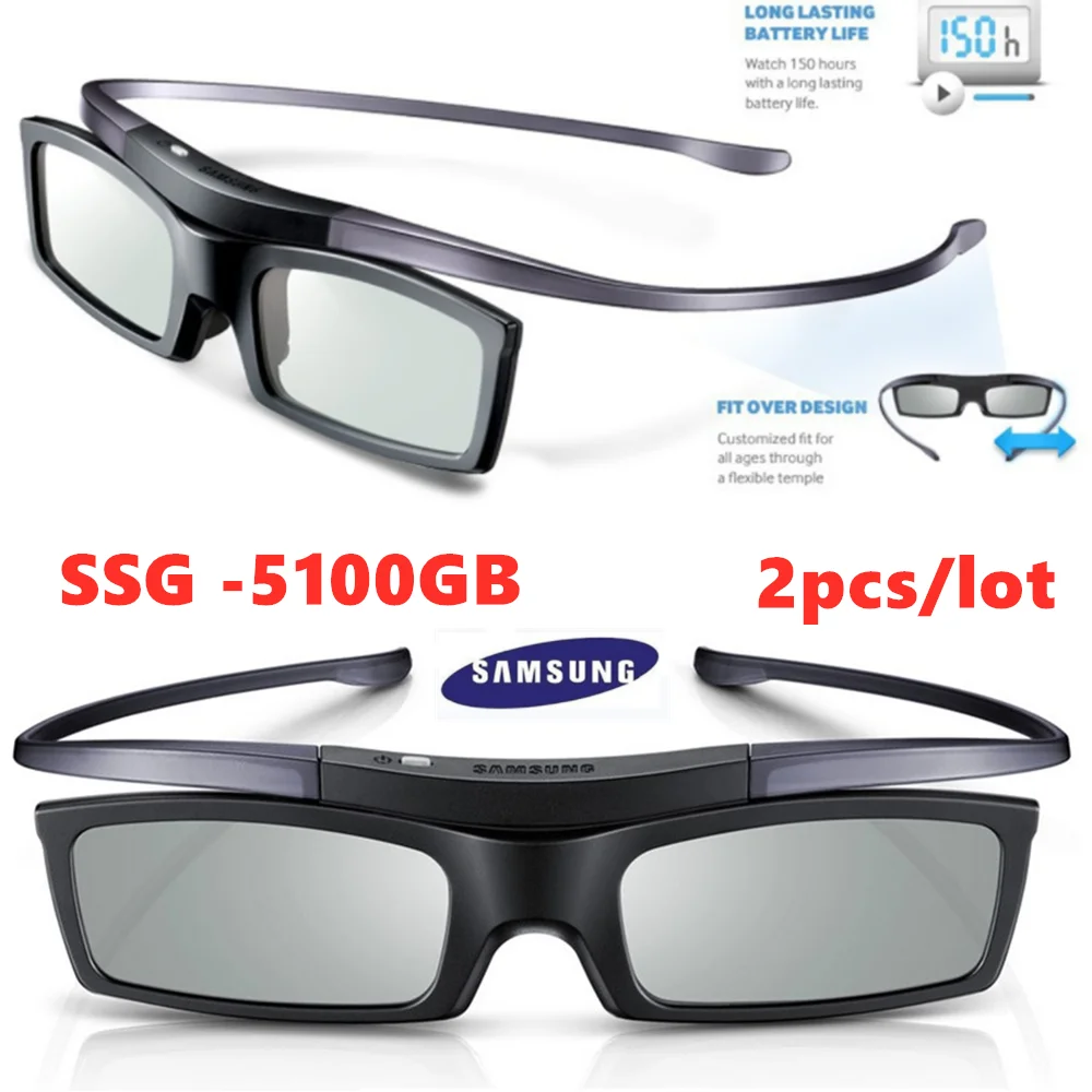 2pis оригинальные ssg-5100GB SSG-5150GB 3D Bluetooth очки активного действия очки для всех samsung ТВ серии
