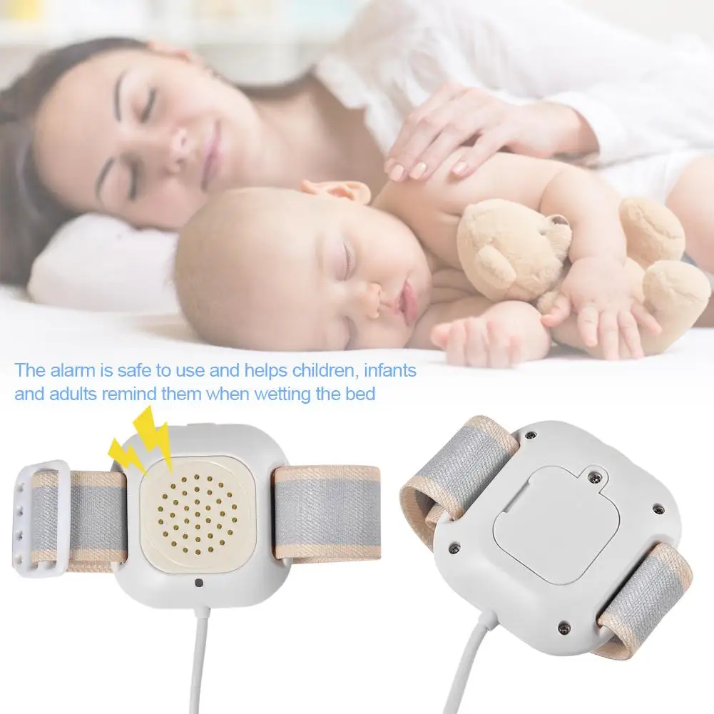 Alarme de Umidade do Bebê Crianças para Melhorar a Auto-confiança das Crianças Conveniente Compacto Urina Bedwetting Alarme Treina 2 Lembrete de umidade