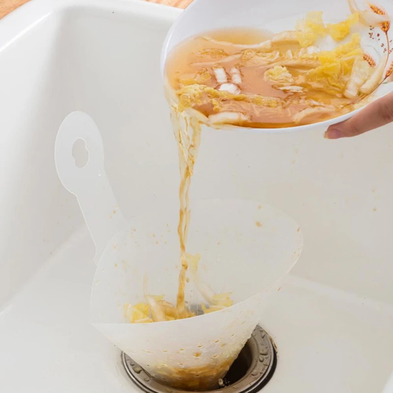 

Kitchen Self-standing Drain Sink Leftovers Soup Juice Separated By Garbage Filter Foldable Simple Sink Anti-blocking Device